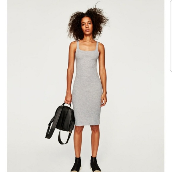 Zara Dresses & Skirts - Grey fitted zara dress